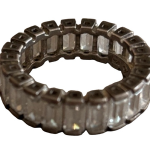 Silpada Silver and Clear Gemstone Ring